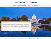 Tablet Screenshot of gladstonecapital.com